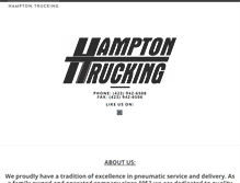 Tablet Screenshot of hamptontrucking.com